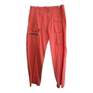 Pete & Greta Straight Leg Cargo Pants In Pink 10